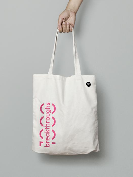 Pink Script Tote