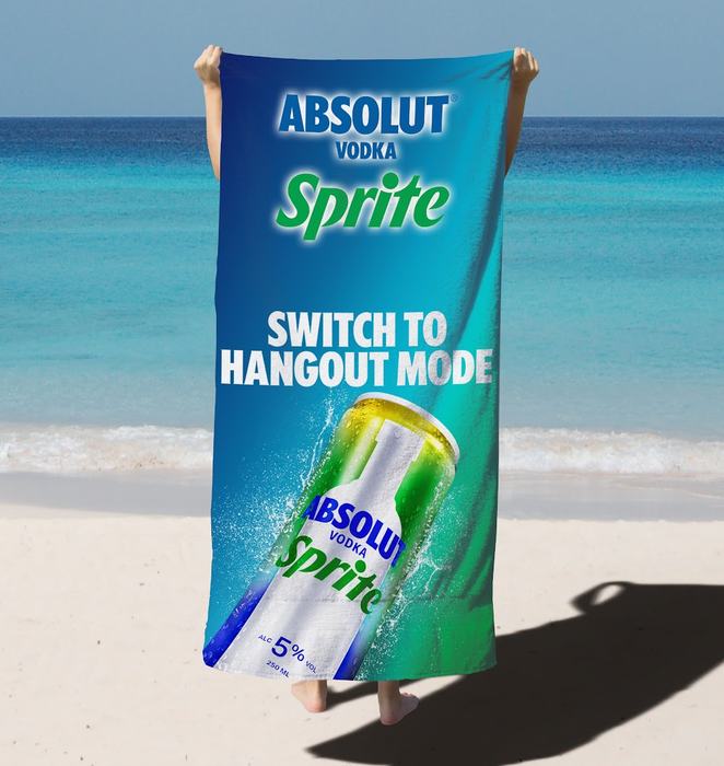 Absolut Sprite Beach Towel