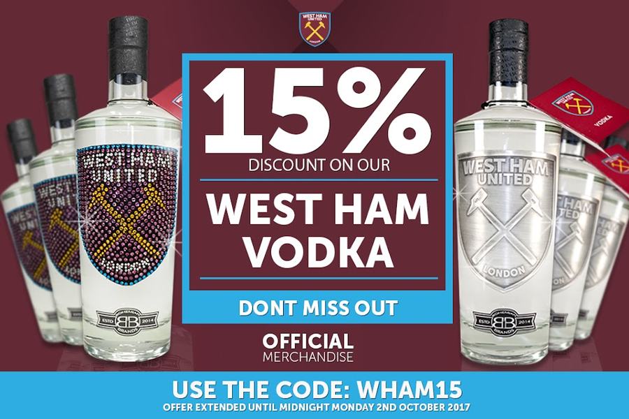 West Ham Vodka Offer